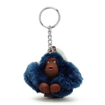 Akcesoria Kipling Mom And Baby Modne Sven Monkey Keychain Niebieskie | PL 1270WN